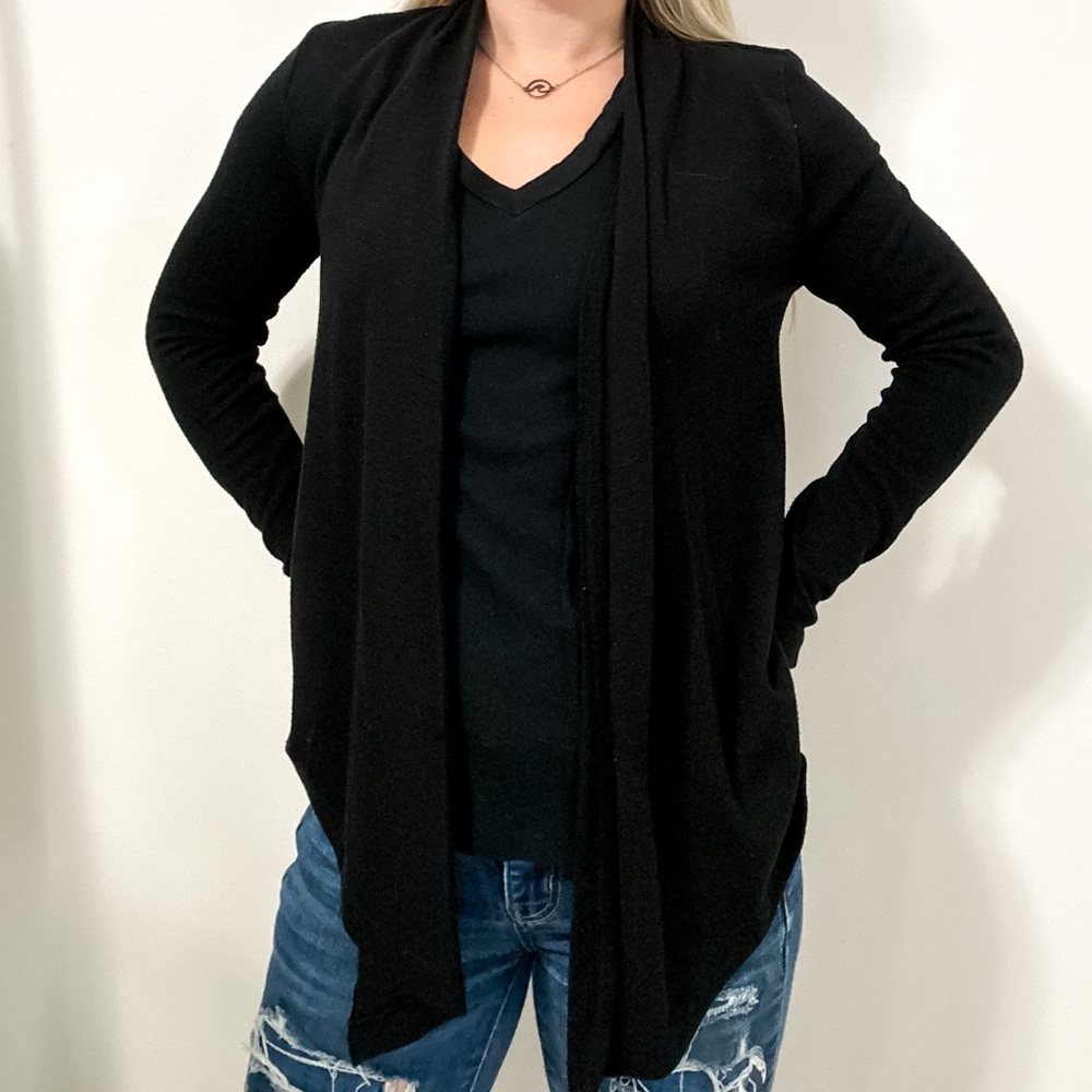 Black Long Sleeve Cardigan